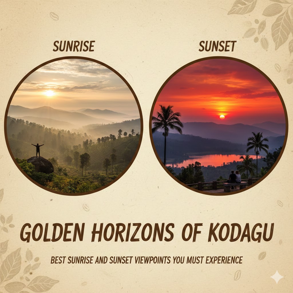 Golden Horizons of Kodagu: Best Sunrise and Sunset Viewpoints You Must Experience